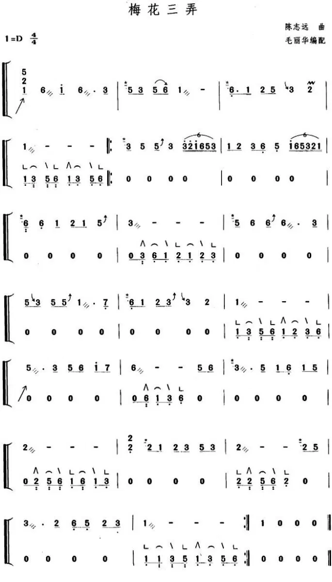 梅花三弄（毛丽华编配版）(1).jpg